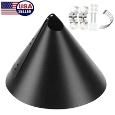 Anti-Rust Wrap Around Squirrel Baffle Protects Bird Feeder From Raccoon Squirrel