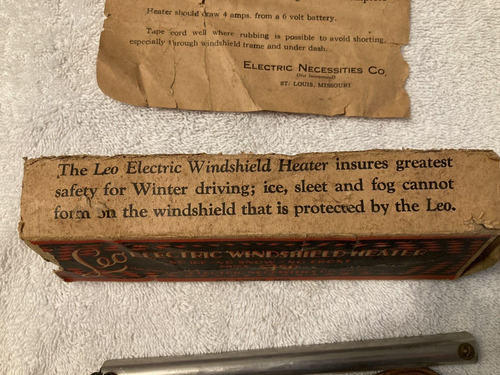 Vintage Automobile "Leo" Electric Windshield Heater & Box Car Accessory - Picture 6 of 16