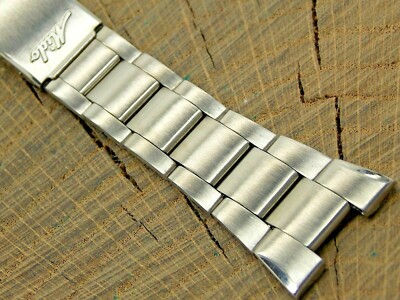 Mido Vintage Watch Band Stainless Steel Deployment Clasp Bracelet NOS Unused