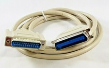 Computer Parallel Printer Cable Tan Beige 6' Sharing Male Male '