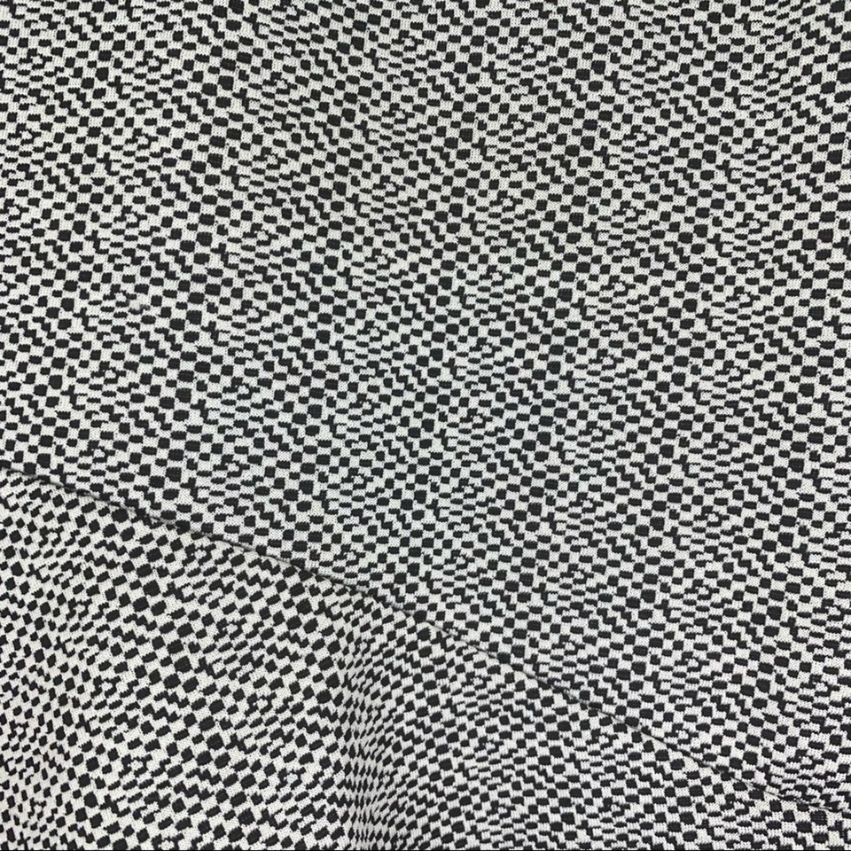 Yessica Flounce Skirt Women's Sz S 38 EU Houndstooth Black & White Gray