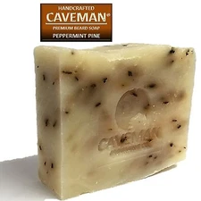 Original Handcrafted Beard and Body Soap Caveman (Peppermint Pine)