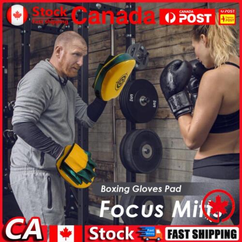 Hand Target MMA Muay Thai Kick Pad Training Mitt Focus Punch Pads (Yellow) CA - Picture 1 of 8