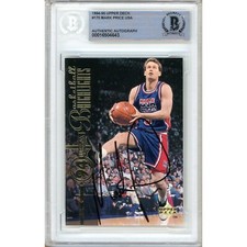 Mark Price Signed 1994-95 Upper Deck USA #170 Beckett BAS US National Team Auto