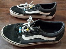 VANS Old Skool Low Top Skate Shoes Women's Size 7, Black White 