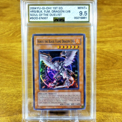 Yu-Gi-Oh! 1st Edition Horus the Black Flame Dragon LV6 SOD-EN007