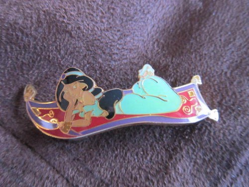 Disney Aladdin Principessa Gelsomino Metallo Fermaglio Capelli Barretta Vintage Bambini Tappeto Volante - Foto 10 di 12