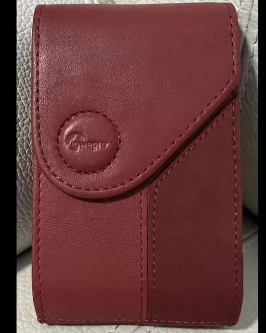 NEW OEM LOWEPRO Napoli 20 RED Nappa Leather Compact Universal Camera Case - Image 4 of 4