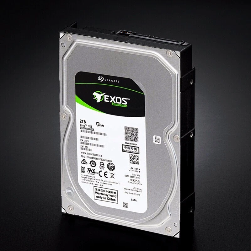 ST2000NM000B Seagate Exos 7E8 2TB 7200RPM SATA 6.0Gb/s 3.5" Internal Hard Drive - Image 3 of 4