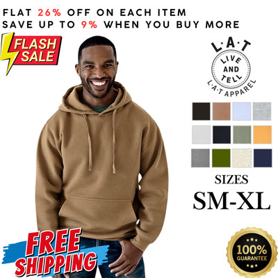 LA009 LAT Apparel 6926 Unisex Long Sleeve Super Comfortable Elevated Cool Hoodie
