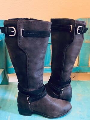 UGG Australia Women's Darcie Tall Riding Boots Size Distressed - Main Image