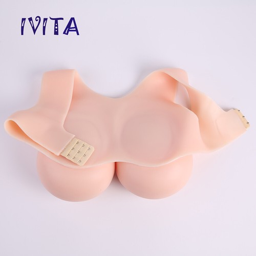 IVITA G Cup Realistic Big Boobs Silicone Crossdresser Breast Forms Bras Enhancer - Picture 8 of 12