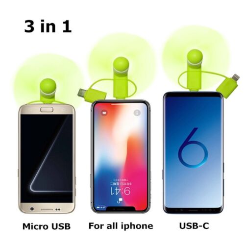 mini portable phone FAN for android iPhone smartphone micro B C USA seller - Picture 25 of 32