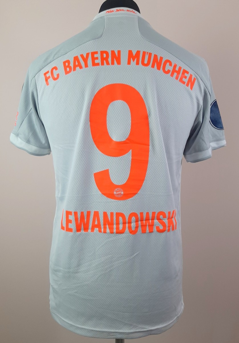 ウェア FC Bayern Munich LEWANDOWSKI 9 Lewandowski #9 Bayern Munich 2019 2020 Third Football Shirt