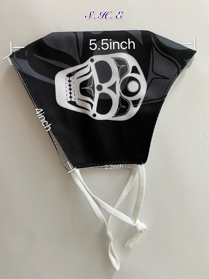 3PCS 3 Layers Face Cloth Mask Reusable Washable Adjustable With 3pc PM2.5 Filter - Image 2 of 4