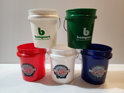 #ad #ad Rural King Red White amp; Blue Bomgaars Green amp; White Mini Buckets 5 Pack $28.99