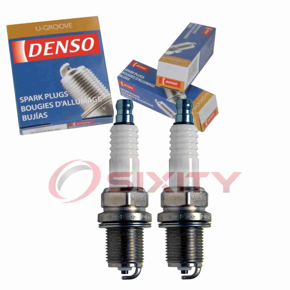 2 pc DENSO 3007 Standard U-Groove Spark Plugs for ZVP 121 086 S XS3923 vy
