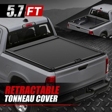 5.7ft Truck Bed Retractable Roll-up Hard Tonneau Cover For 09-26 Dodge Ram 1500