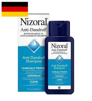MARKENLOS 200ml Nizoral Anti·Dandruff Shampoo with 1% , Fresh Scent☆