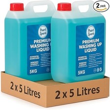 2 x 5 Litre Twin Pack | Pearl Spark Premium Washing Up Liquid | Powerful Degreas 2.34 per litre
