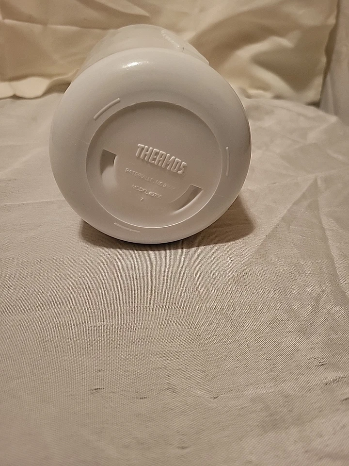 TERMO PLÁSTICO ROSA Y BLANCO DISNEY LA SIRENITA 1994 VINTAGE #3700 Foto 3 de 4