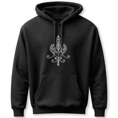 Erzulie Freda Veve Hoodie - Voodoo Queen Spiritual Symbol