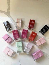 Set of 13, Lot, New Nails Inc Top Less 4-1 Gel Nail Polish, Green Red Black Pink