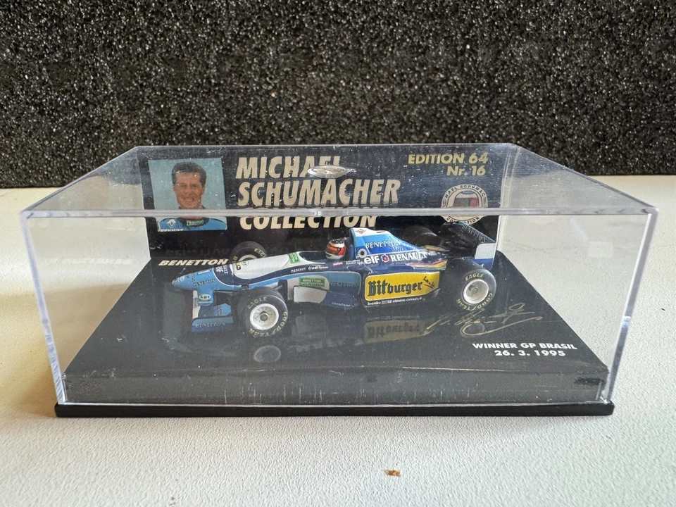 Michael Schumacher Benetton Renault B195 GP Brasilien Minichamps 1/64 - Bild 3 von 3
