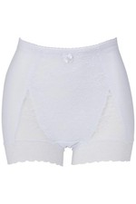 Rhonda Shear Women's Pin-Up Panty w/ Lace Detail White