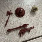 Vintage  MOTU He-Man Wonder Bread Maroon Man-E-Faces Weapons - Warrior Ring