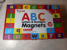 Toyssa ABC Letters  Numbers Magnets   207 pcs   Educational Set   Storage Box