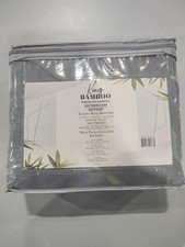 KING BAMBOO 1800 THREAD COUNT SHEET SET - CHARCOAL