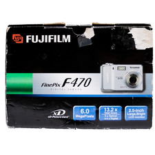 Fujifilm FinePix F470 Digital Camera 6.0MP 13.2x Zoom 2.5" LCD Screen Open Box