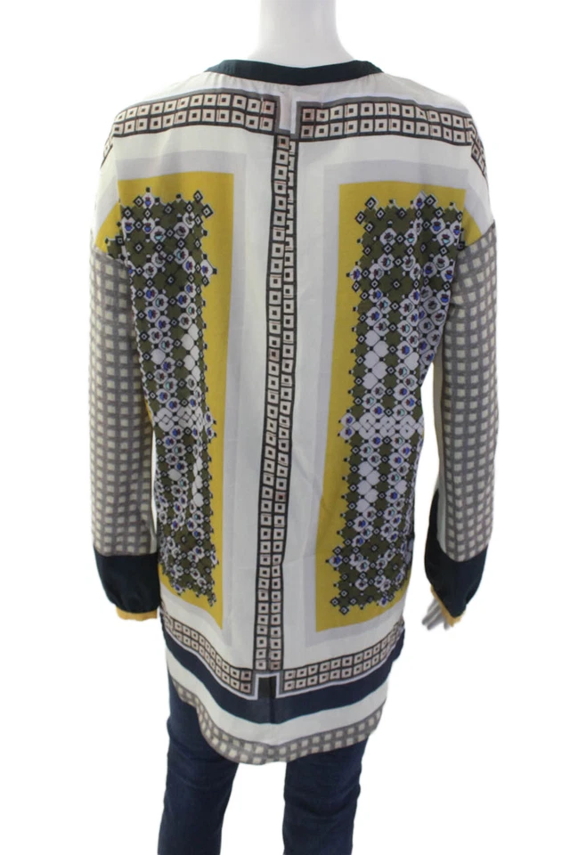 Blusa Clover Canyon Mujer Estampado Geométrico Manga Larga Multicolor Talla M Foto 3 de 4