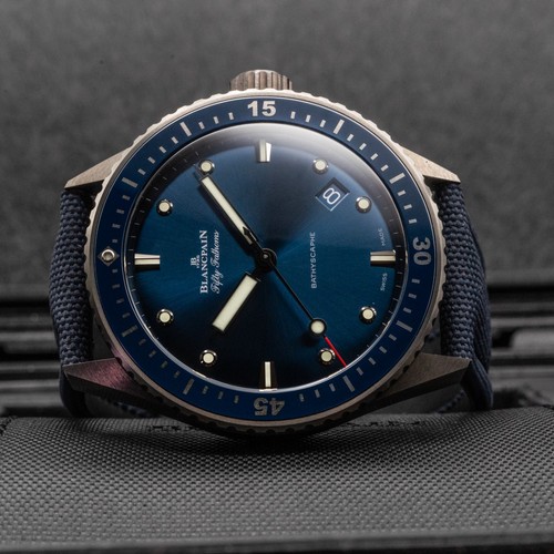 Blancpain Fifty Fathoms Bathyscaphe 5000-0240-O52A 43mm Ceramic Blue Box 2021