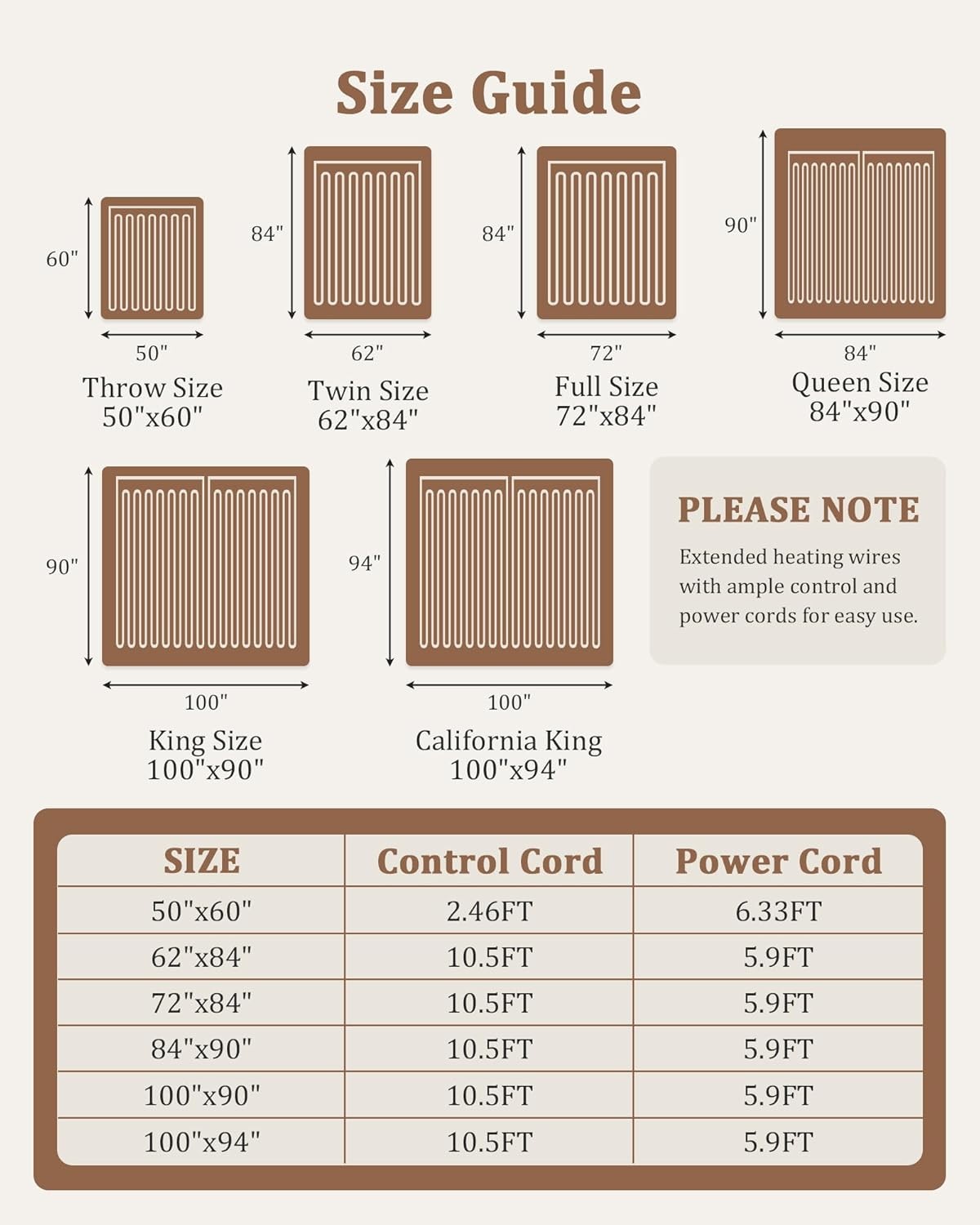 Electric Blanke Control Thick Tufted Sherpa Heated Blanket with 10 Heating Level