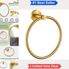 Towel Ring 6.3 Inch Brushed Dark Gold 304 Stainless Steel Wall Mounted 180