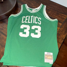 Mitchell Ness NBA Boston Celtics Larry Bird 33 Swingman Jersey Green L
