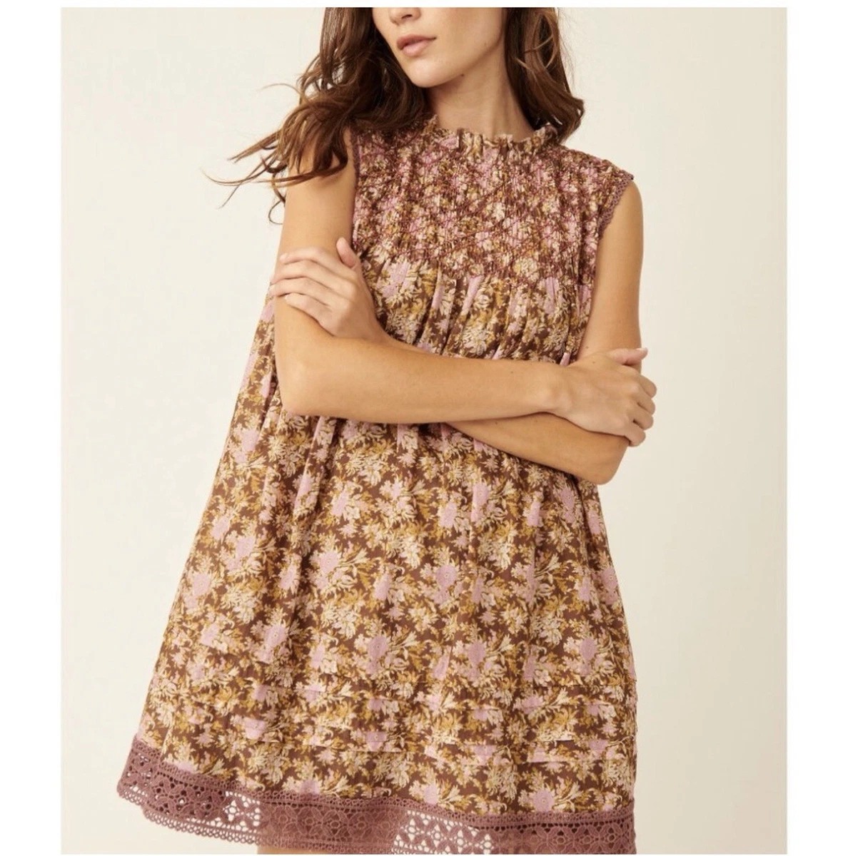 free people brown floral dress Mockingbird Embroidered Mesh Inset Minidress Comb 4 : Clothing, Shoes & Jewelry line silhouette with a fitted bodice Free People PRESLEY MIDI -