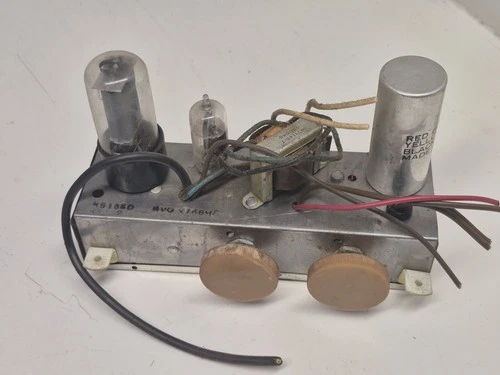 Vintage Portable RCA Victor 45 RPM Turntable 6-EY-3A Tube Amp