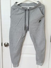 Nike Tech Mens Fleece Joggers, Size S, Grey