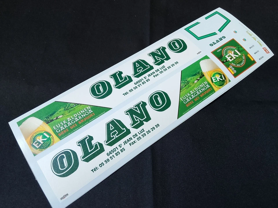 (PRE-VENTE) DECALS 1:87 HO 2011 OLANO BASE SAINT JEAN DE LUZ "EKI" SEMI-REMORQUE - Photo 1/1