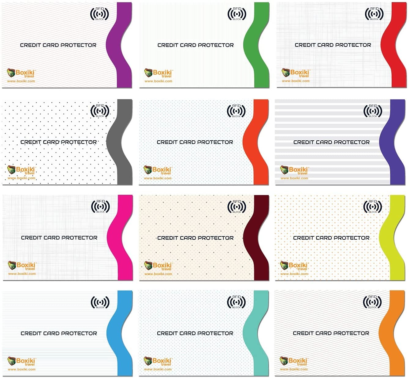 Set of 12 RFID Blocking Sleeves. Best way to Protect your Cards from Electron...