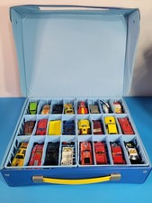 1976 Matchbox Carry Case Holds 48  Lot of 27 Vintage Cars 1970's
