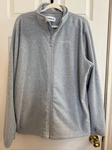 Magellan Outdoors Fleece Jacket Size L Gray Full Zip - product listing photo