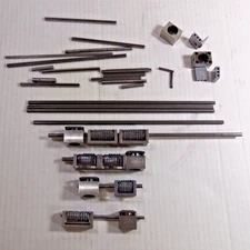 Lot of Letterpress Atlantic Numbering Machines Fwd with Plungers, Shafts, Parts