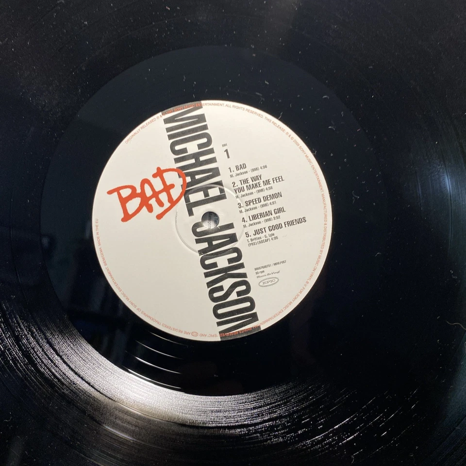 MICHAEL JACKSON - BAD (180g VINYL LP)  1987 / 2009!!  RARE!!!  MUSIC ON MOVLP057 - Image 4 of 4