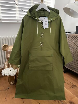 Barbour x Alexa Chung Green Waterproof Pip Hooded Jacket Coat UK 10 EU 36  US UK