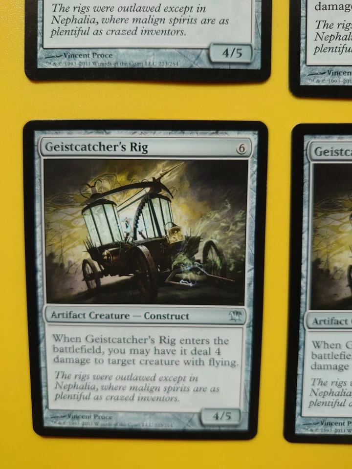 MTG Card. Geistcatcher's Rig playset 4 card Artifact construct Innistrad - Image 2 of 4