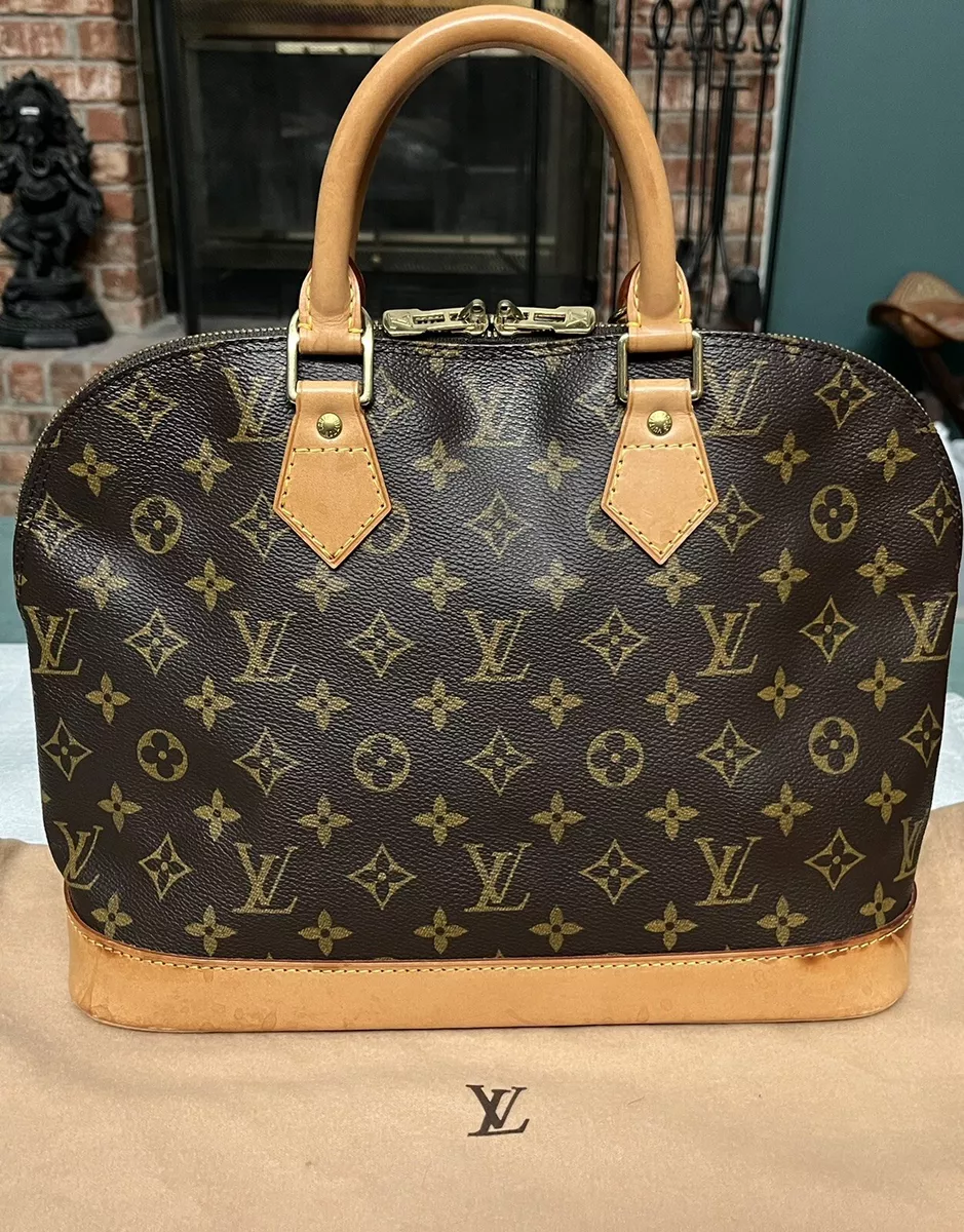 Louis Vuitton LV Monogram Alma PM Handbag Browns Canvas Bag - EXCELLENT